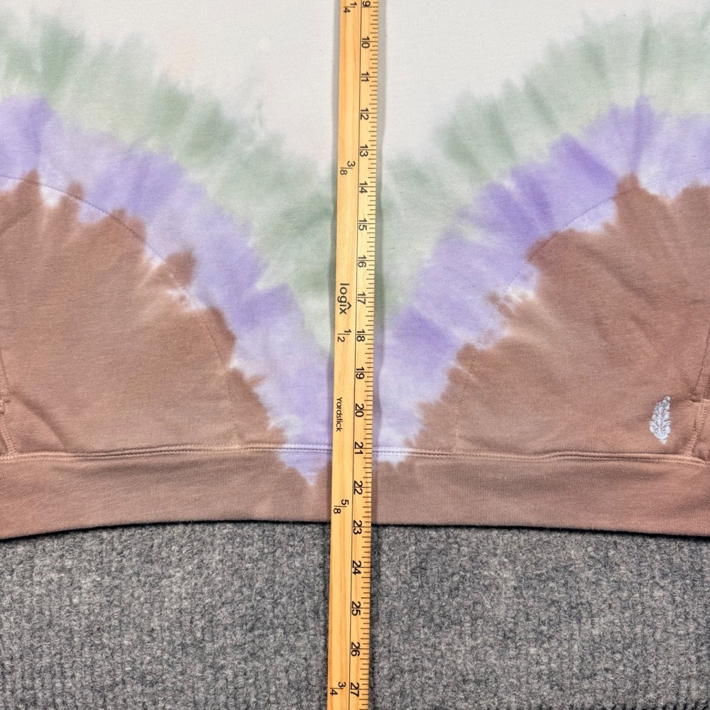 FP Movement Free People Tie Dye Sweatshirt Brown Purple Green Small - Picture 5 of 15